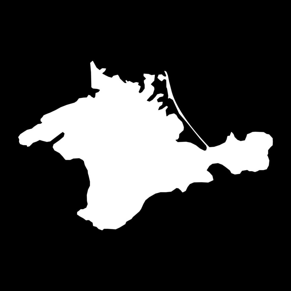 mapa de el Crimea península. vector ilustración.