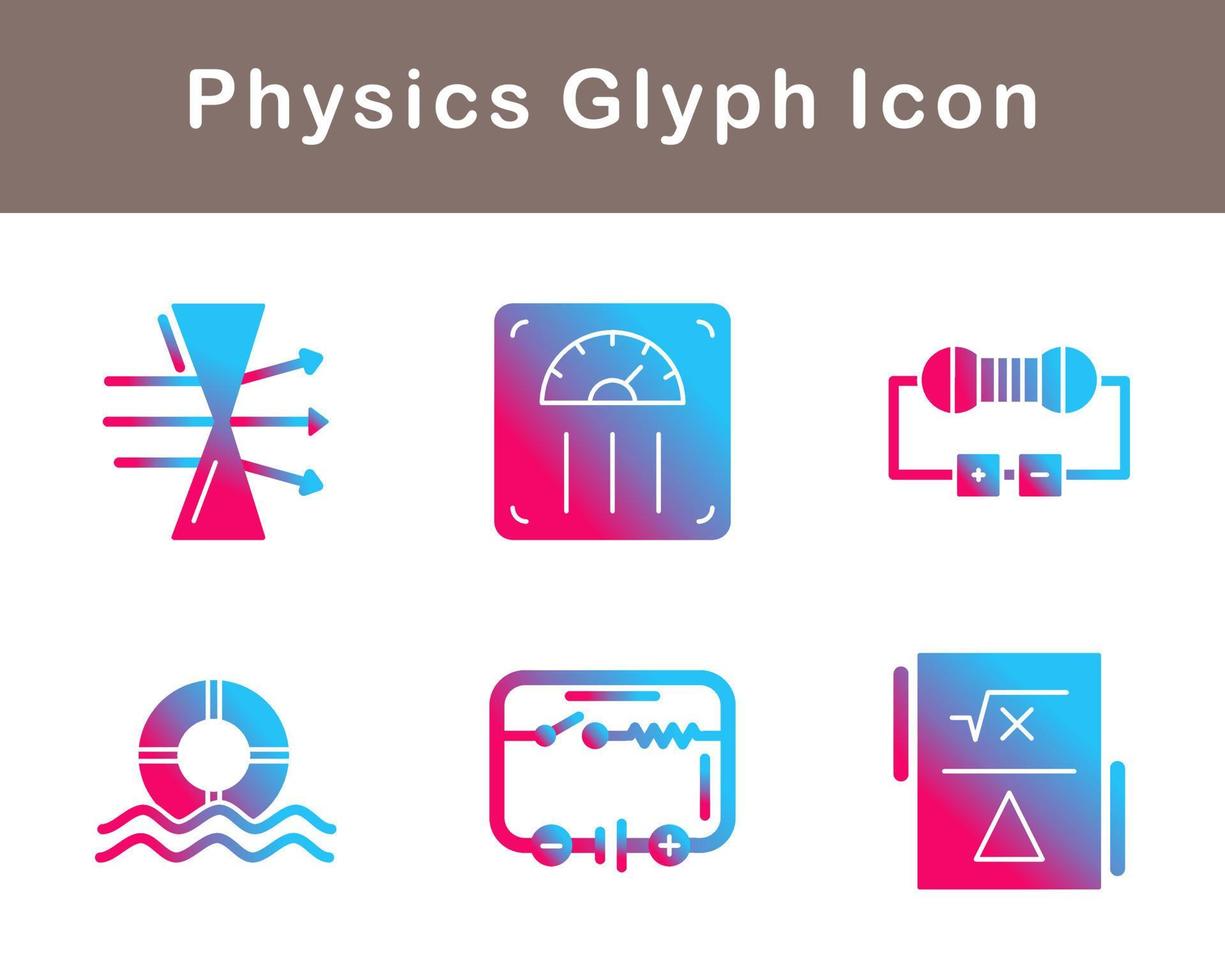 Physics Vector Icon Set