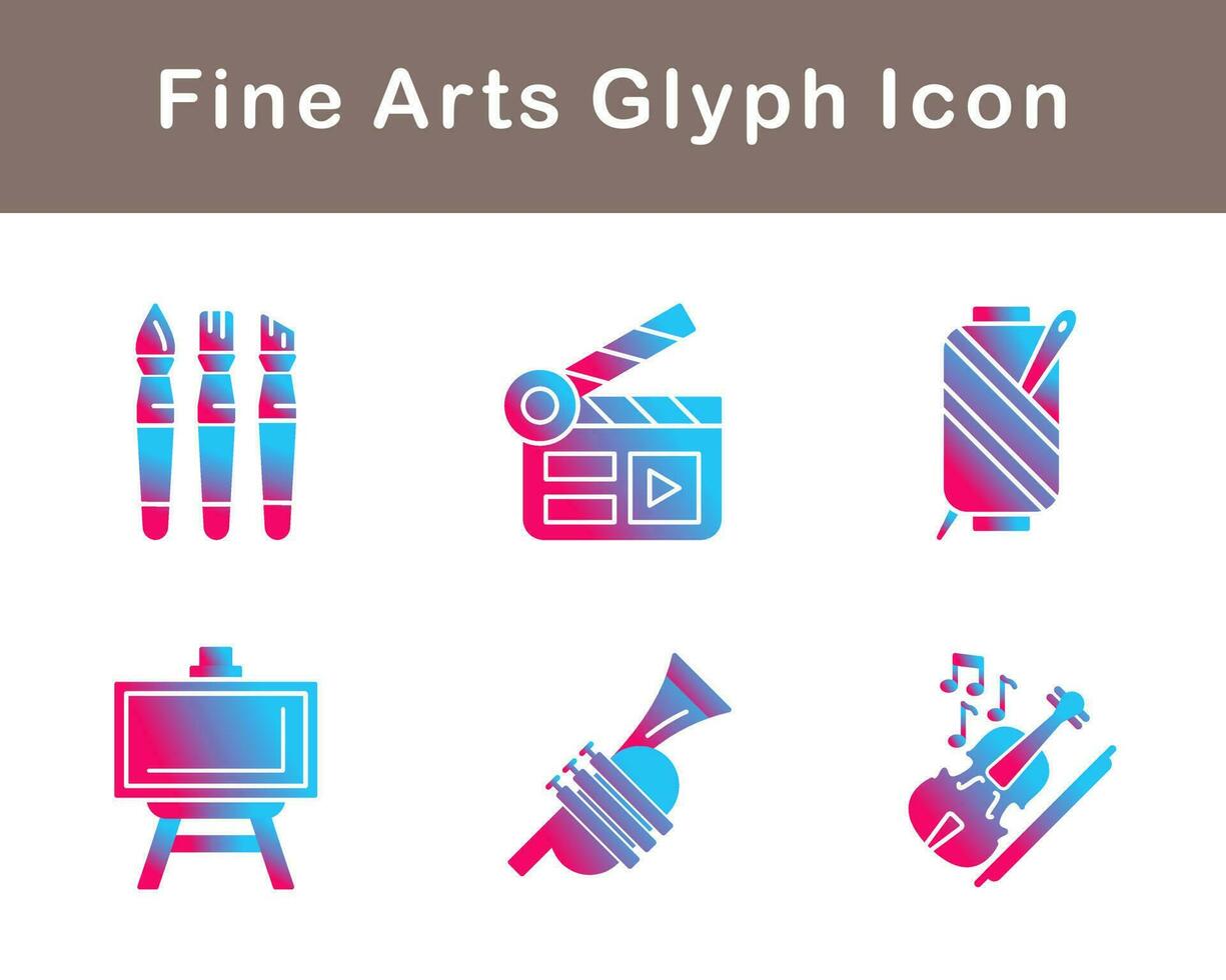 Fine Arts Vector Icon Set