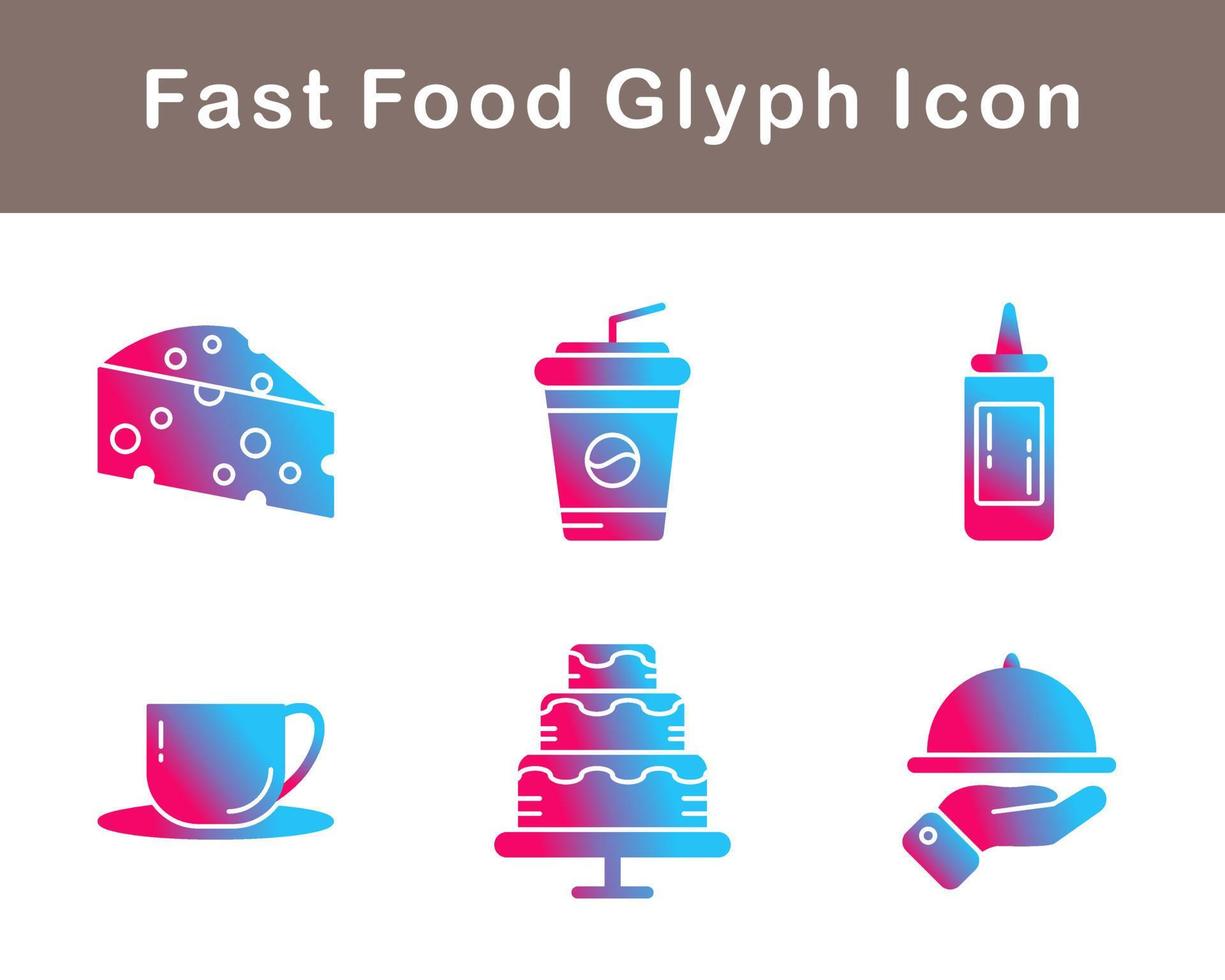 Fast Food Vector Icon Set