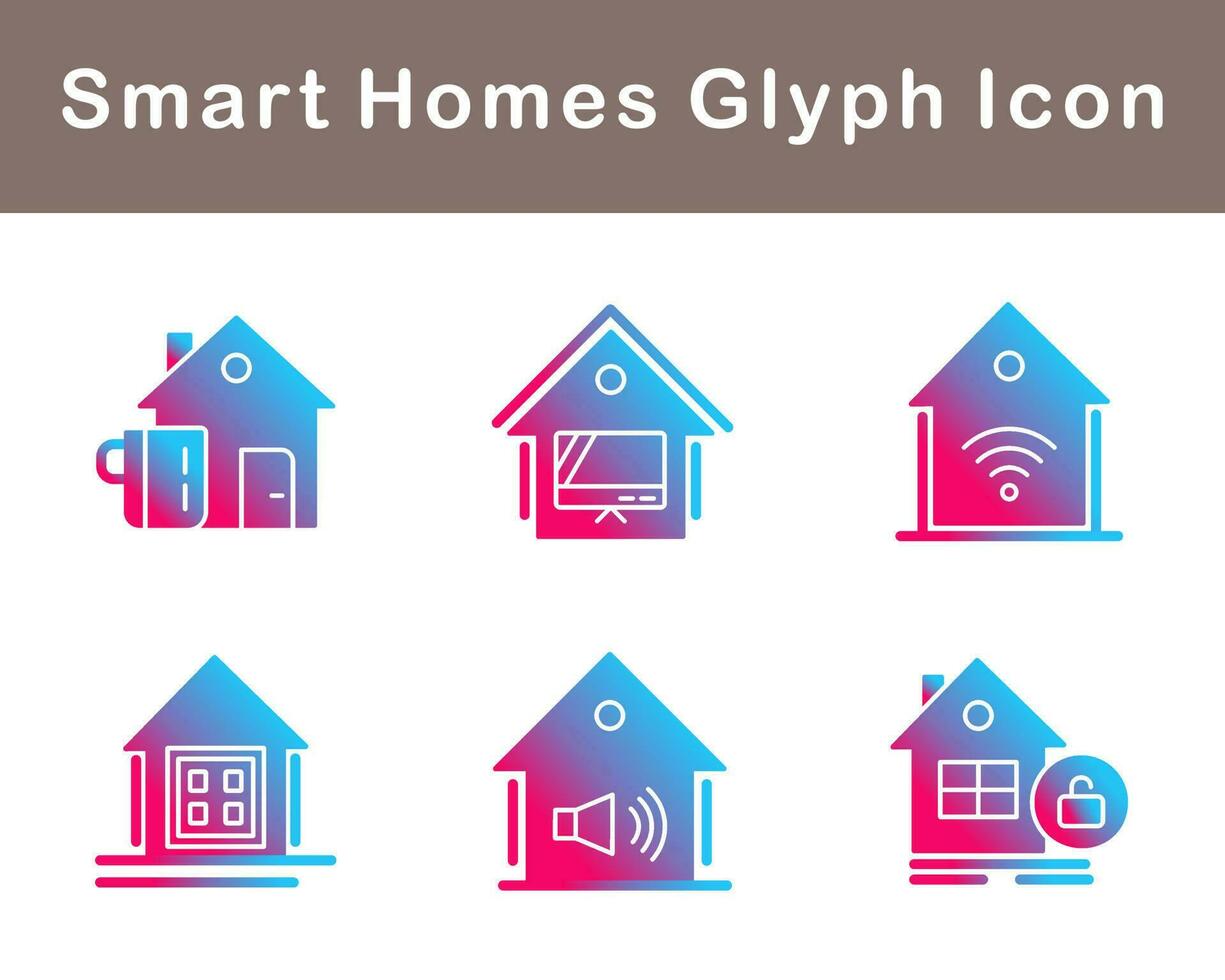 Smart Homes Vector Icon Set