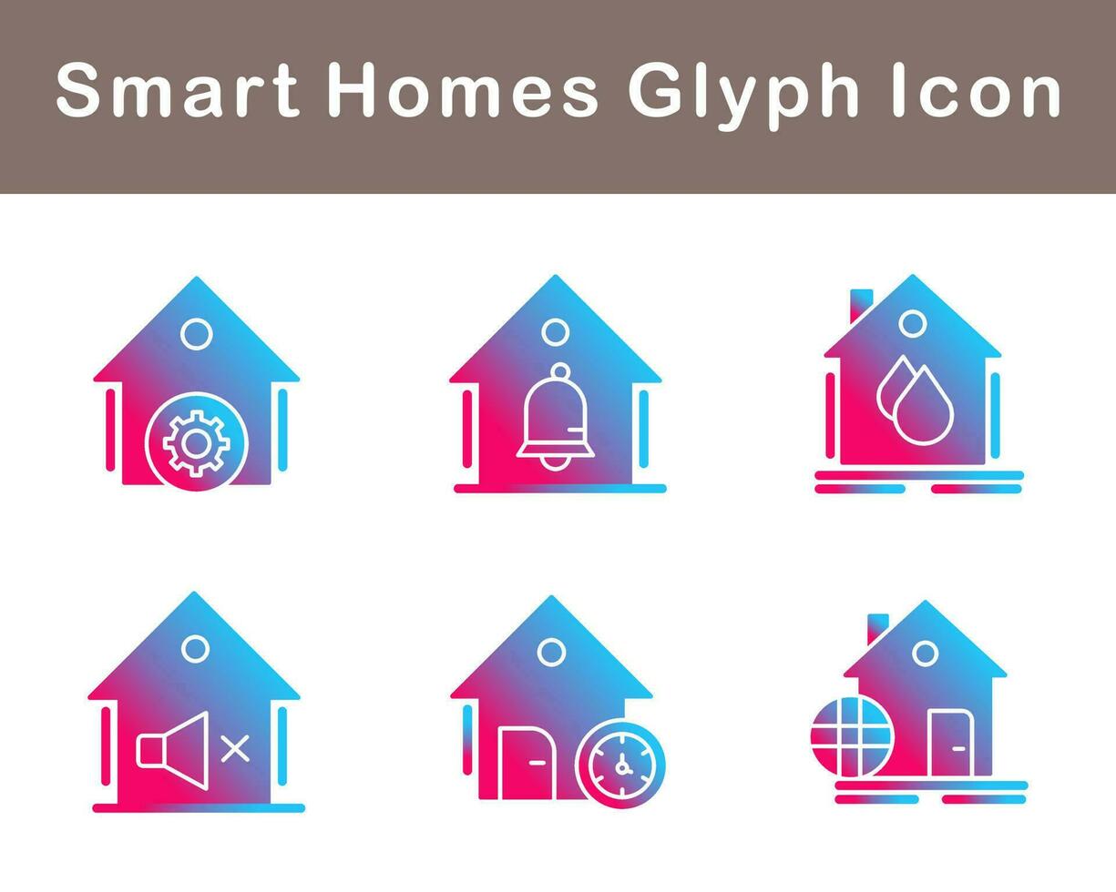 Smart Homes Vector Icon Set