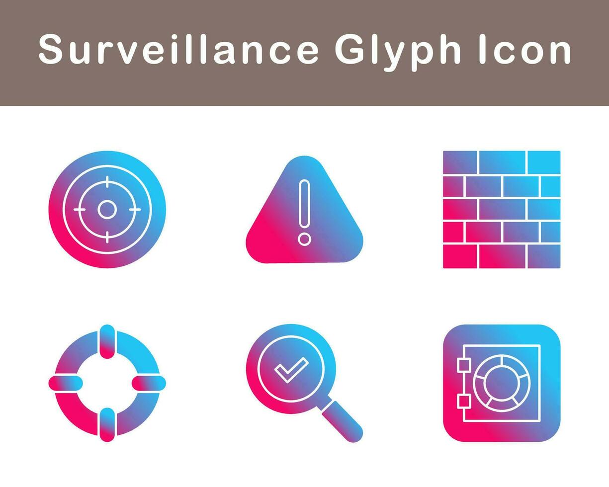 Surveillance Vector Icon Set