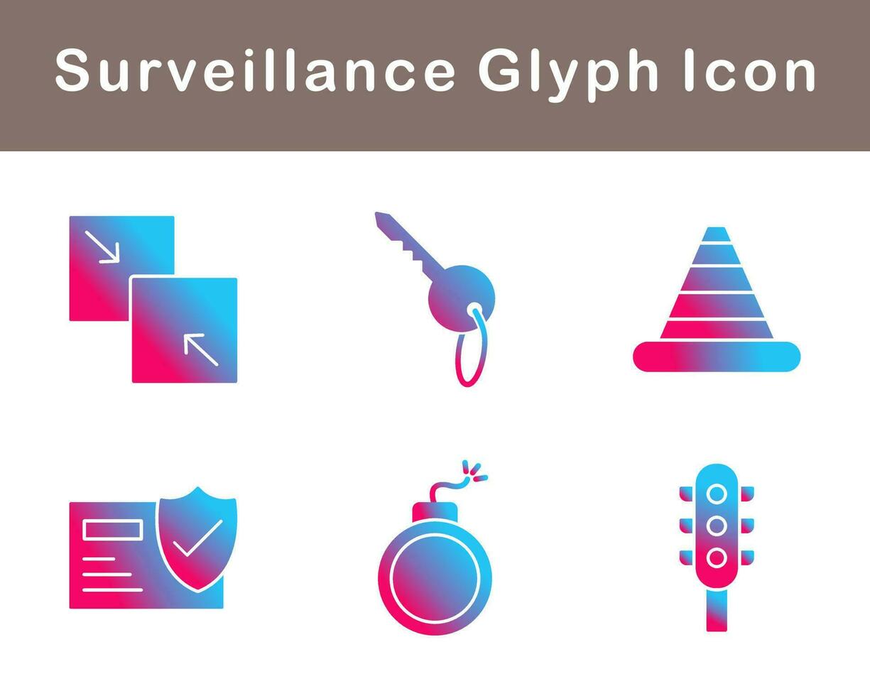 Surveillance Vector Icon Set