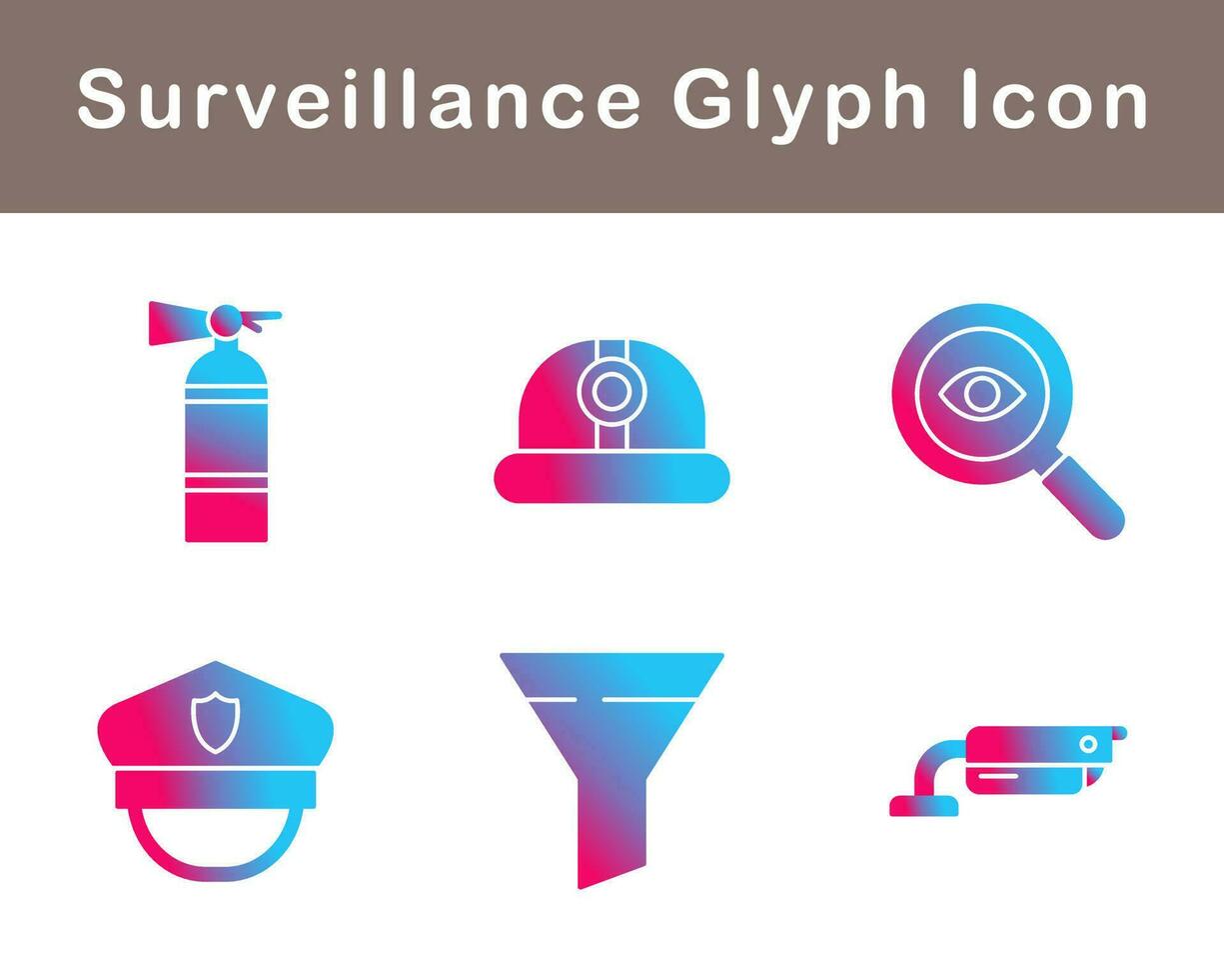 Surveillance Vector Icon Set
