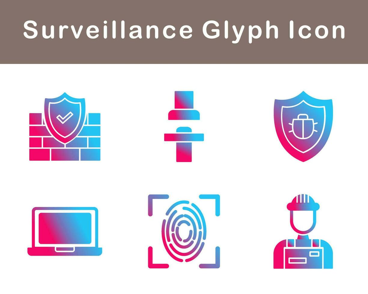 Surveillance Vector Icon Set