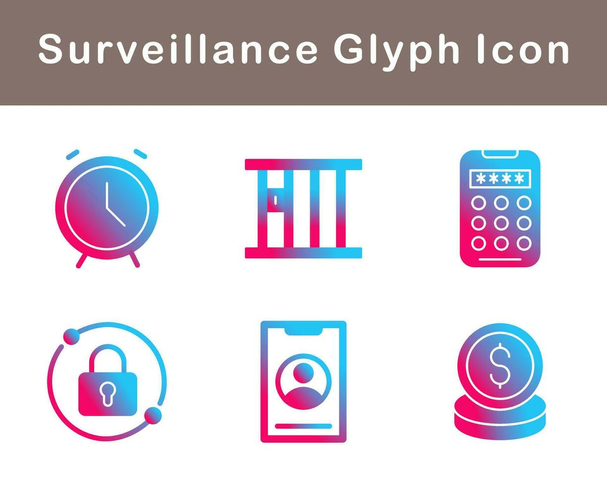 Surveillance Vector Icon Set