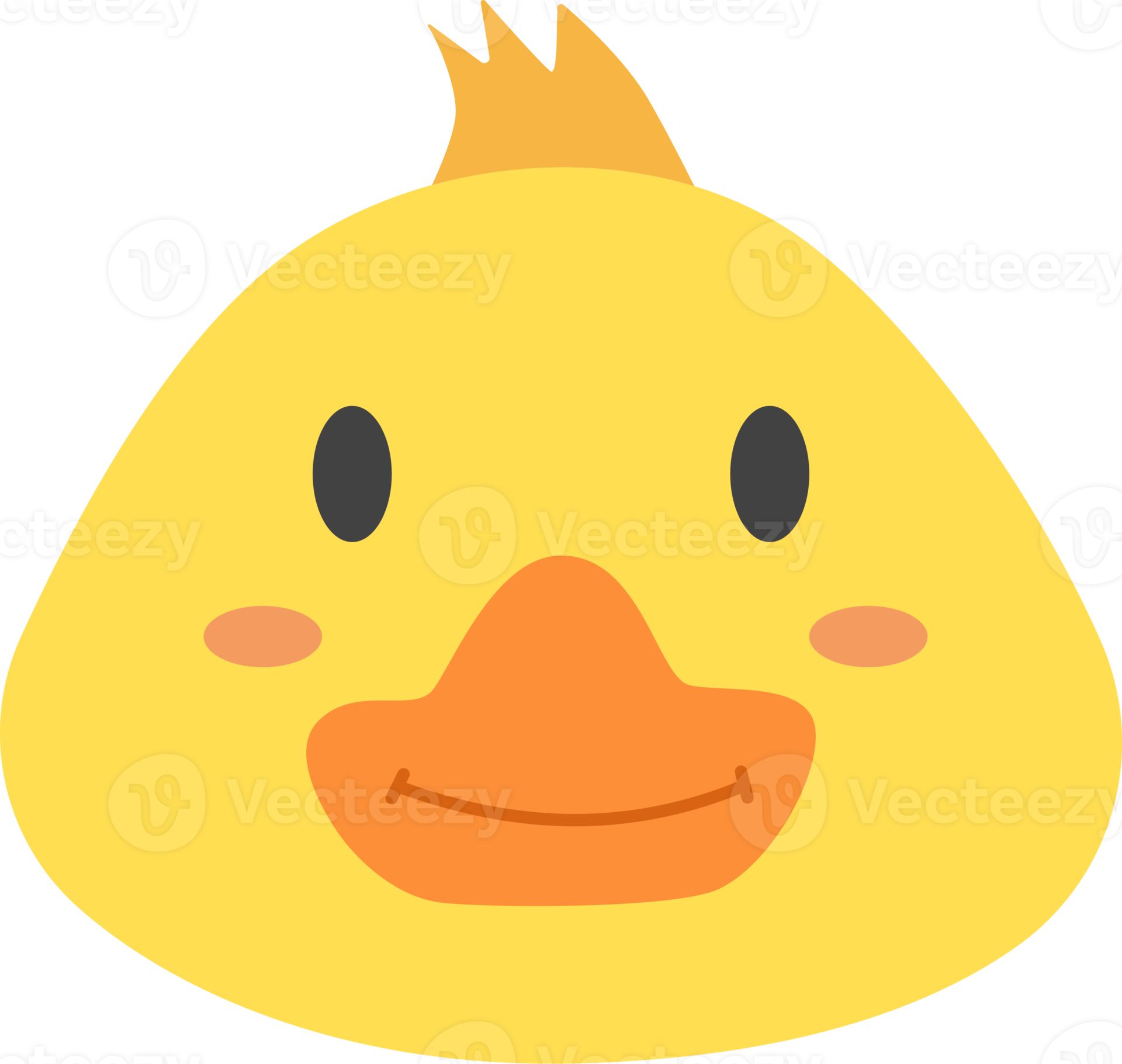 duck face, cartoon animal 20647469 PNG