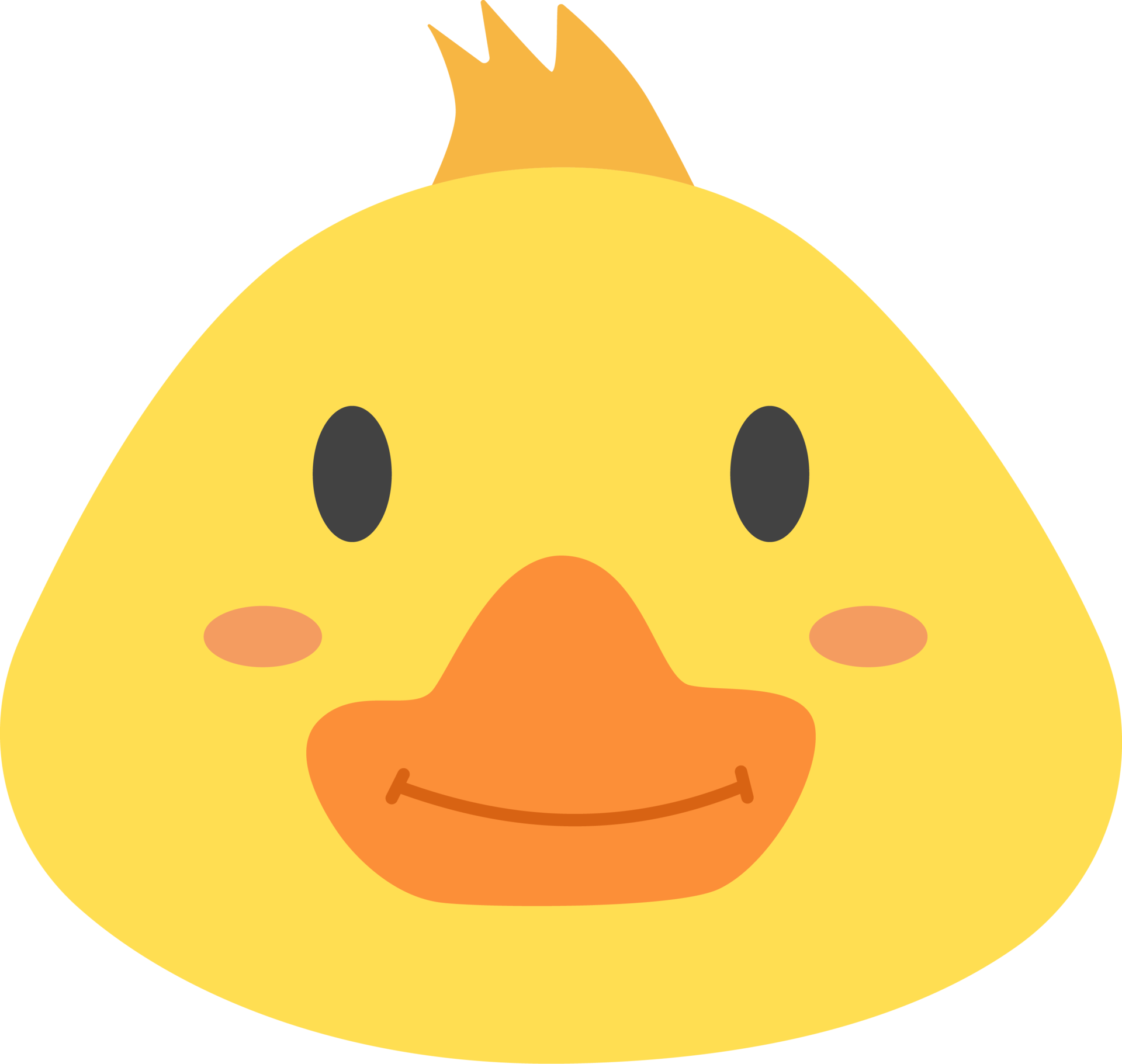 duck face, cartoon animal 20647469 PNG