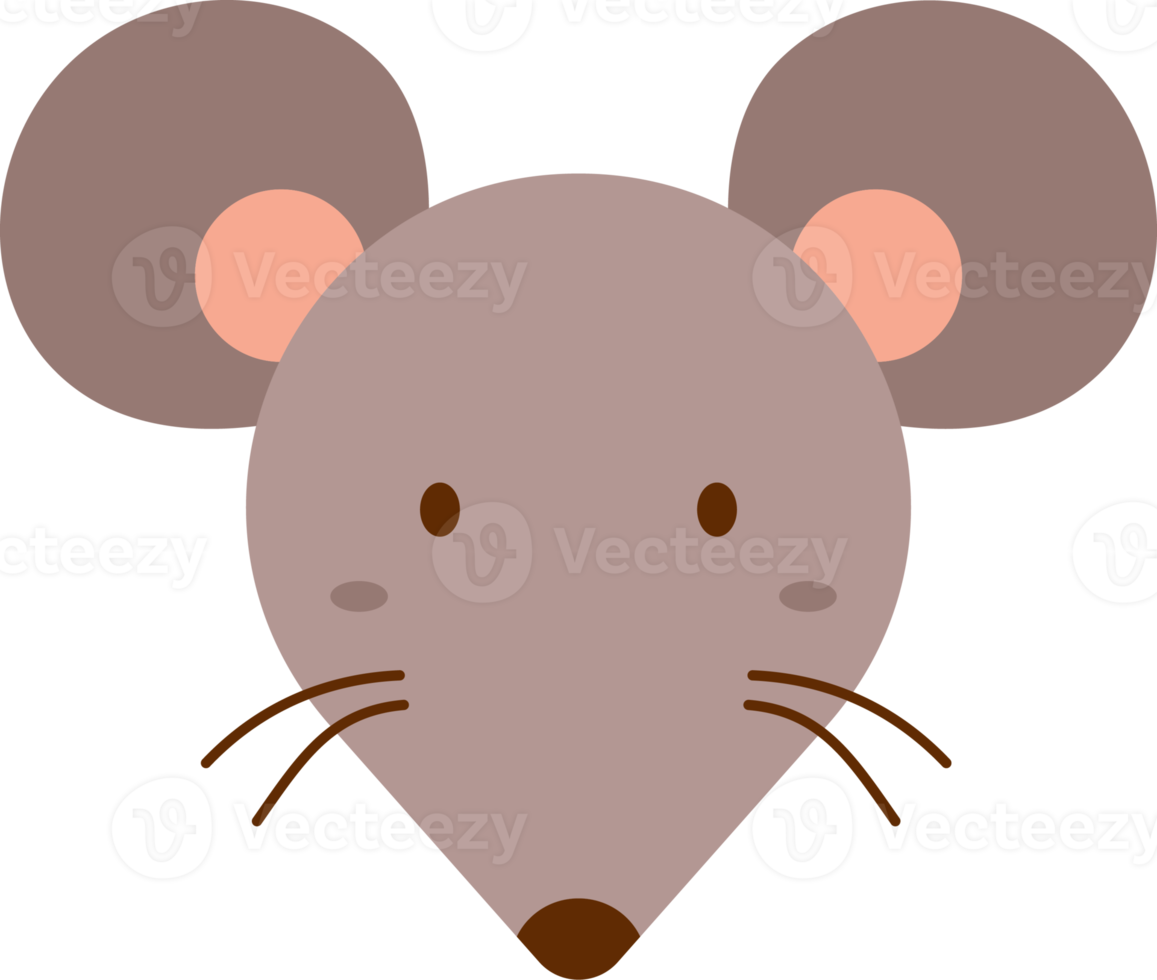 rat face, cartoon animal png