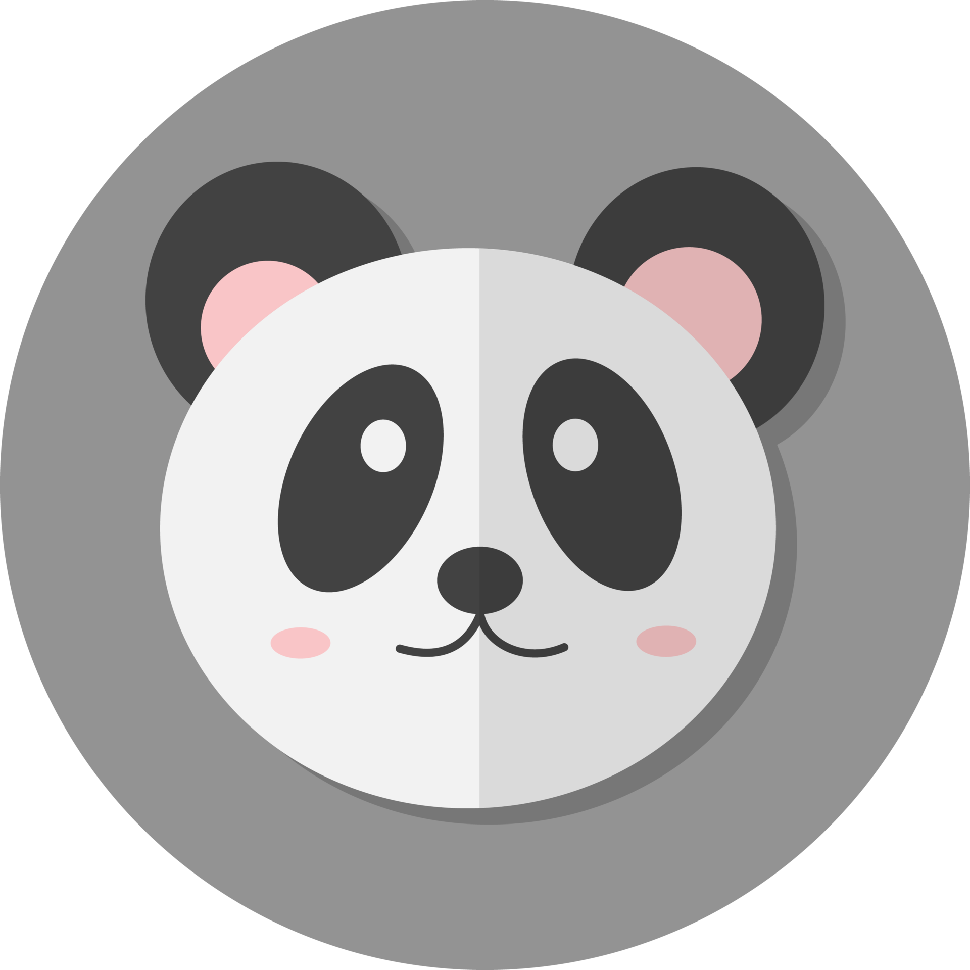 Free panda face icon, Cute animal icon in circle. 20647525 PNG with ...