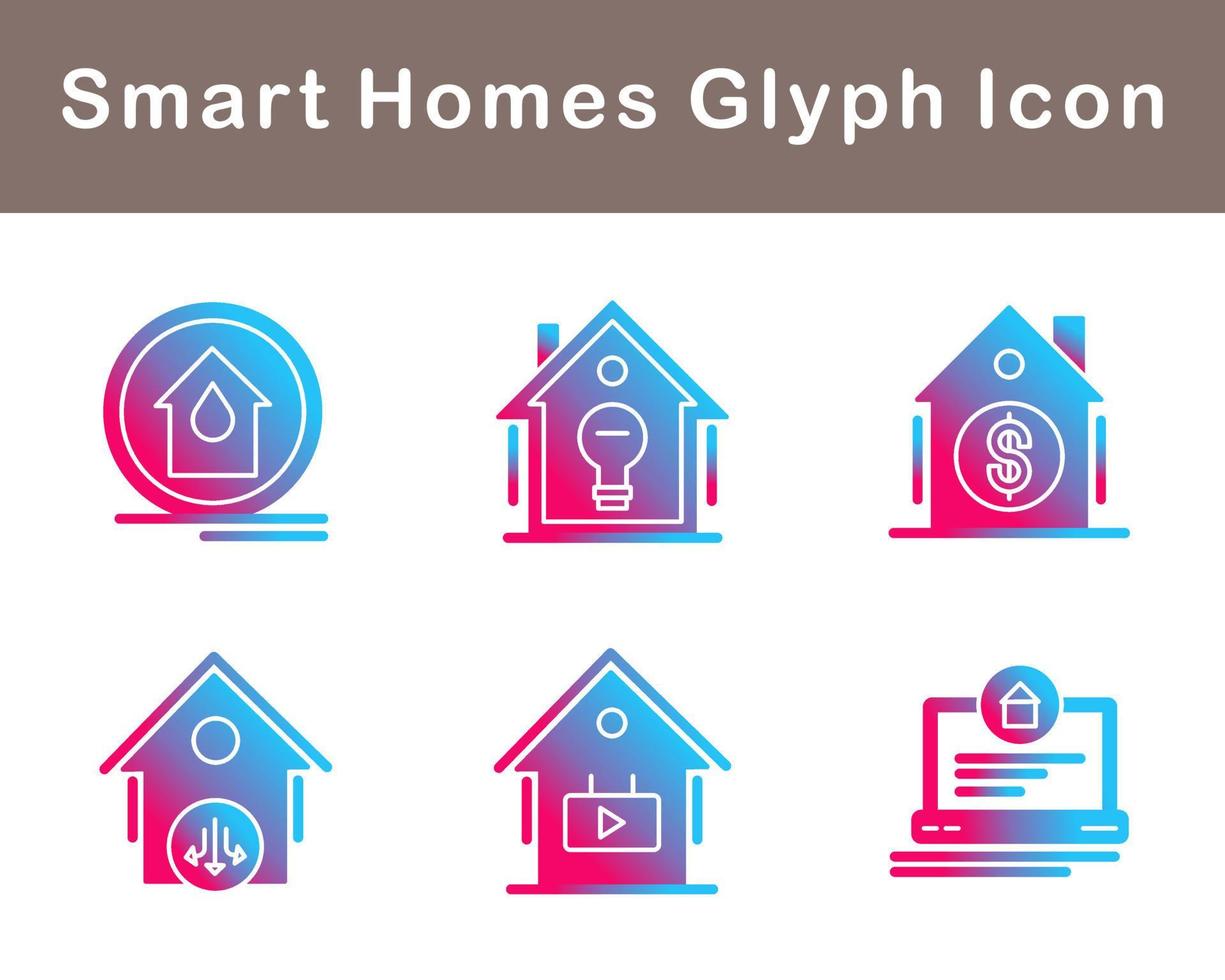 Smart Homes Vector Icon Set