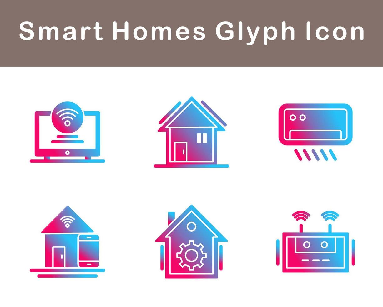 Smart Homes Vector Icon Set