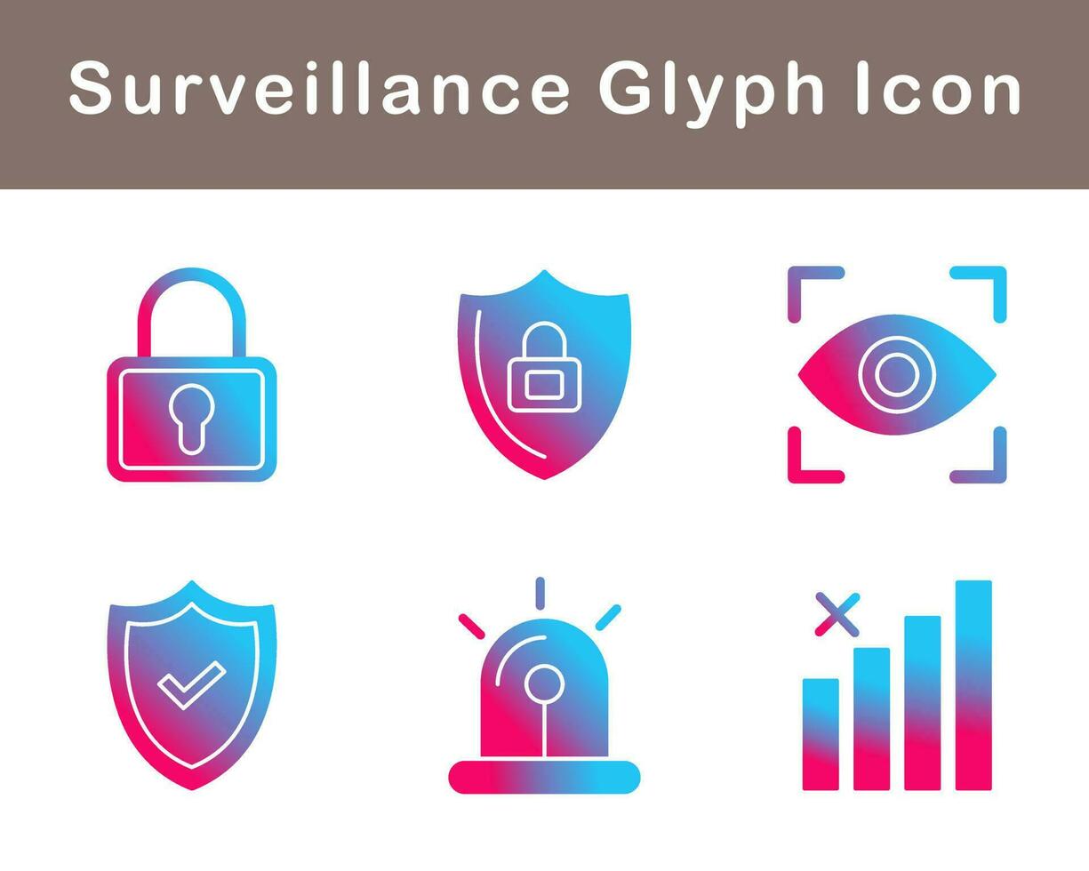 Surveillance Vector Icon Set