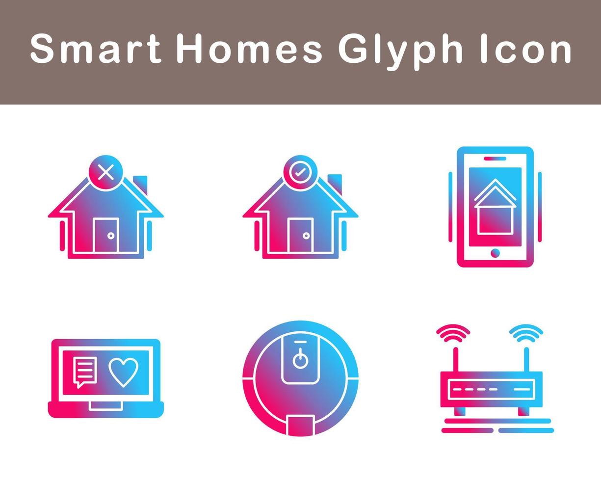 Smart Homes Vector Icon Set