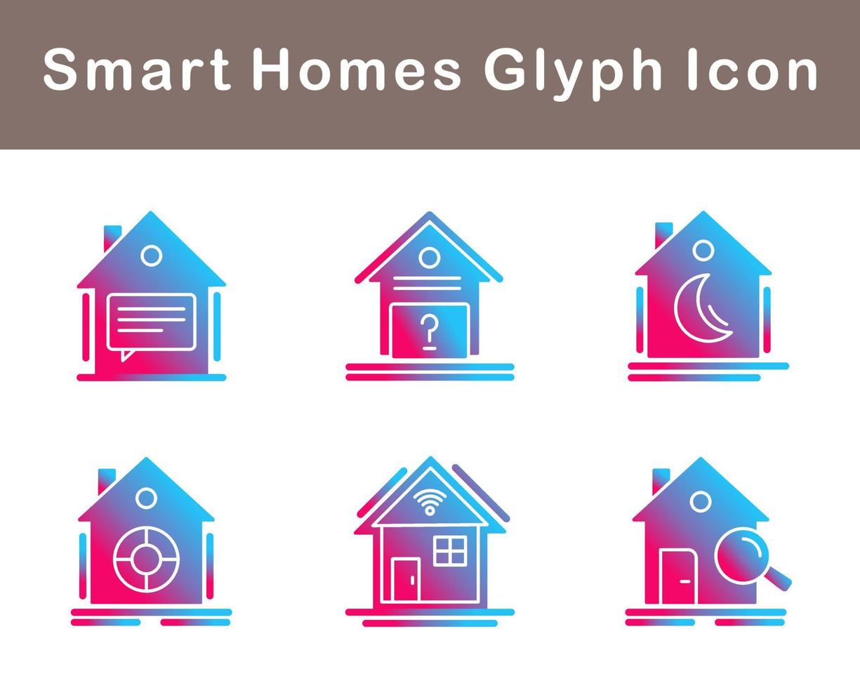 Smart Homes Vector Icon Set