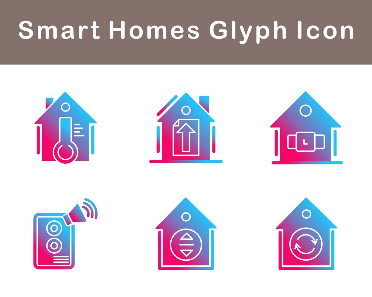 Smart Homes Vector Icon Set