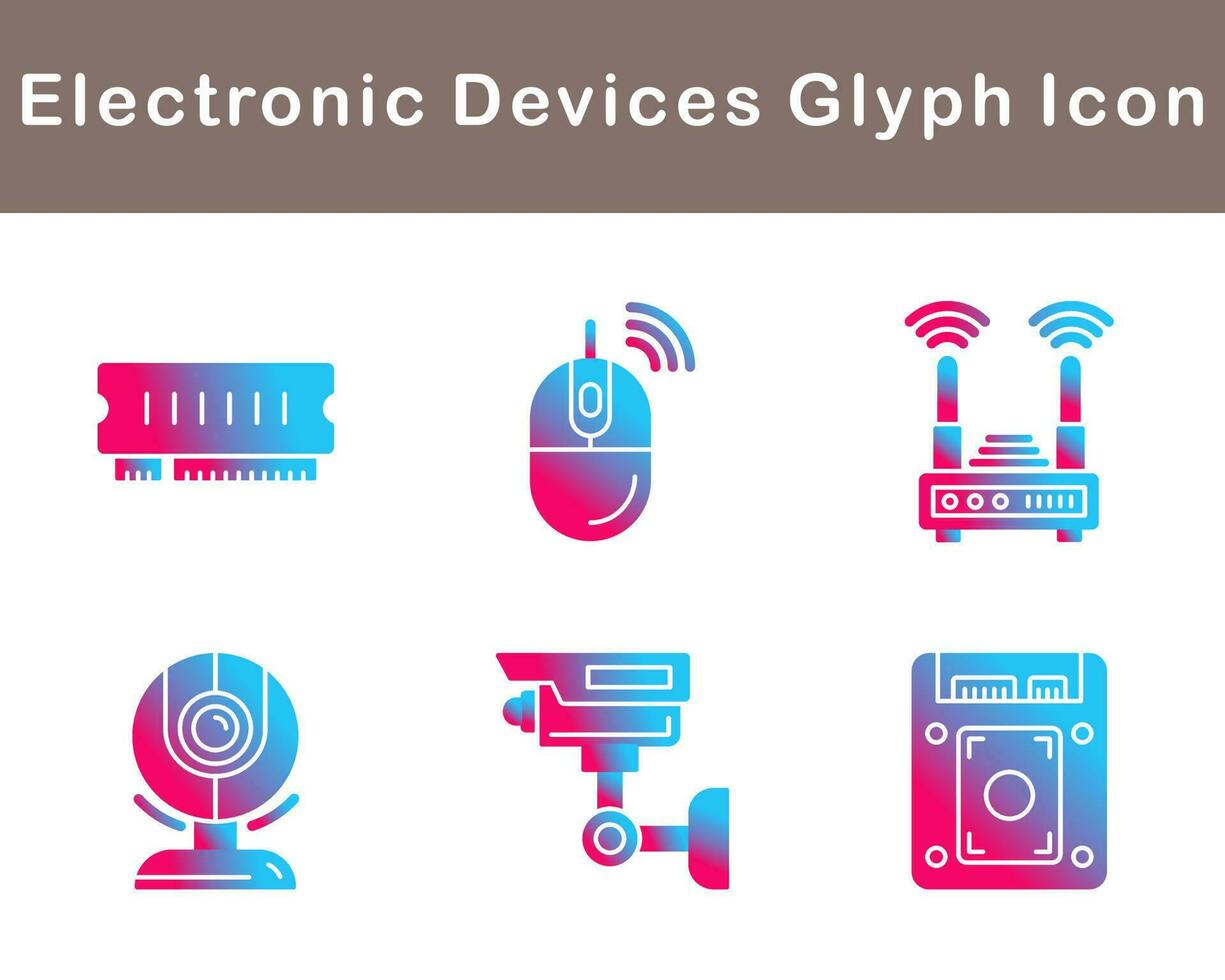 electrónico dispositivos vector icono conjunto