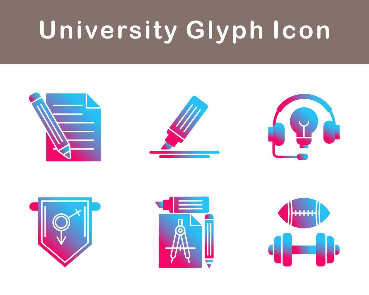university Vector Icon Set