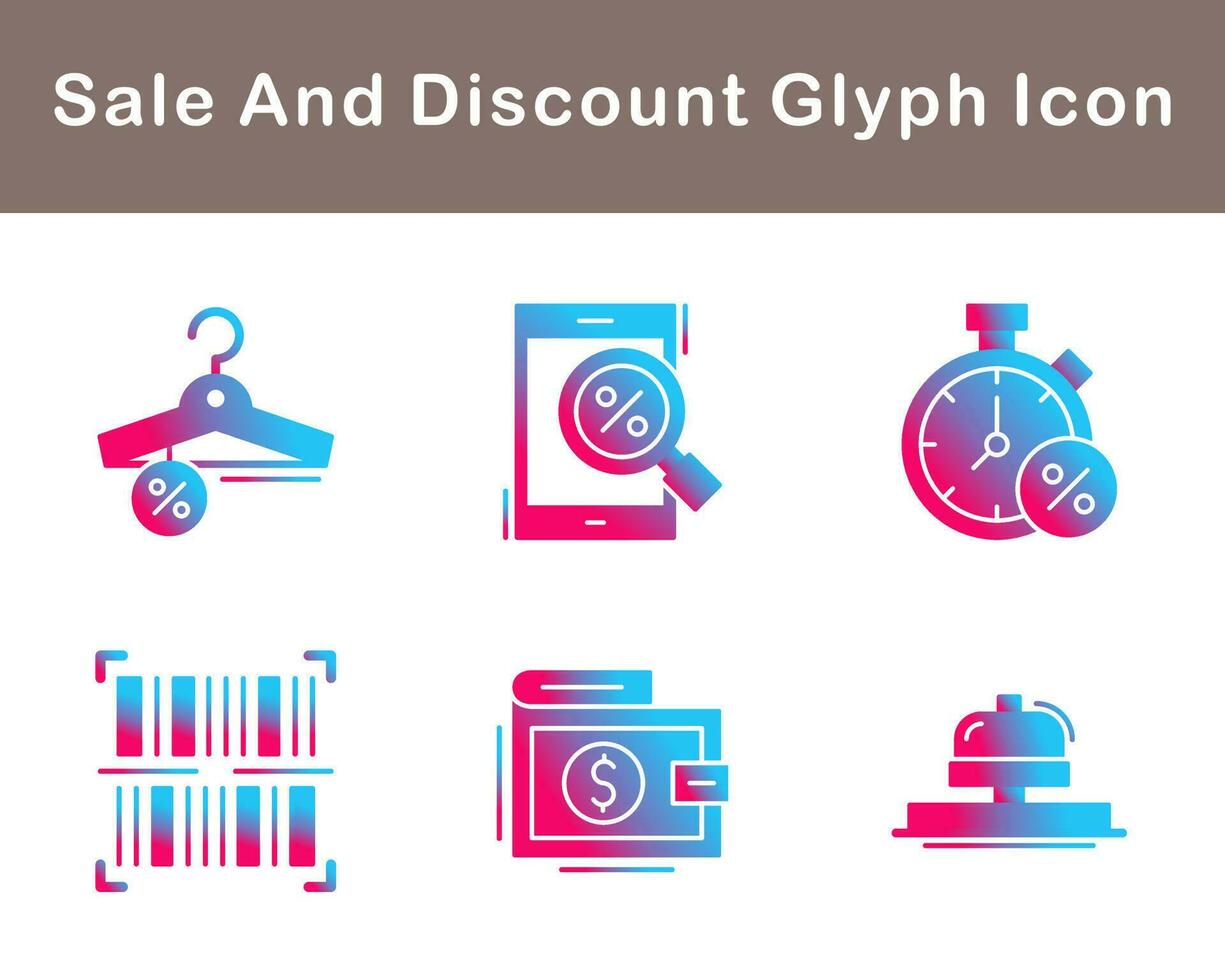 Sale And Discount Vector Icon Set