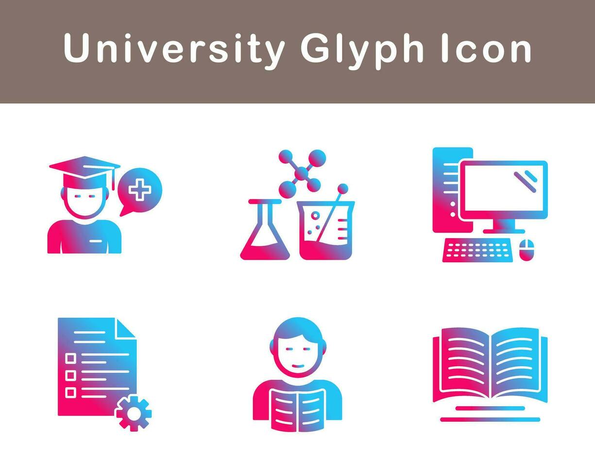 university Vector Icon Set