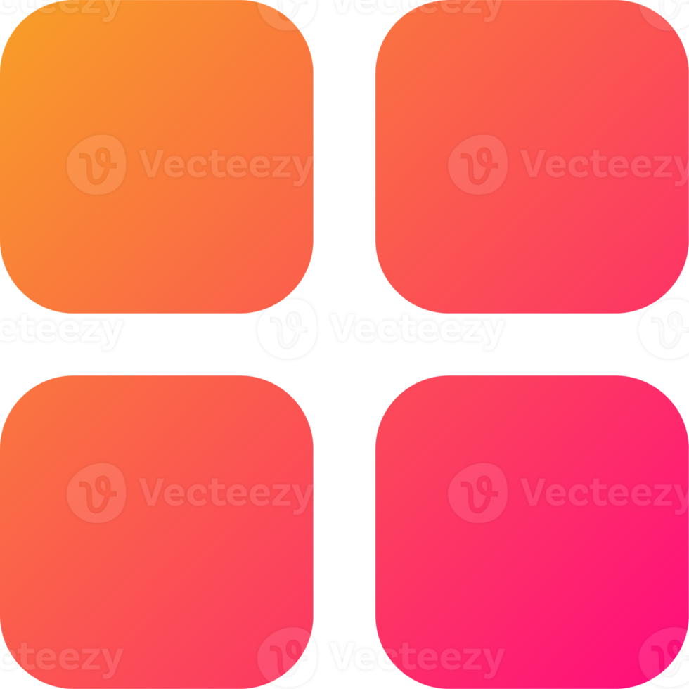 Main menu icon in gradient colors. Application list signs illustration ...