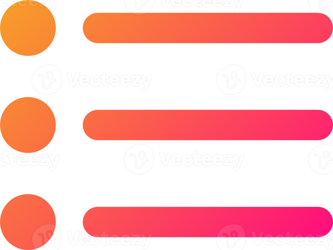 Website navigation icon in gradient colors. More menu signs illustration. png