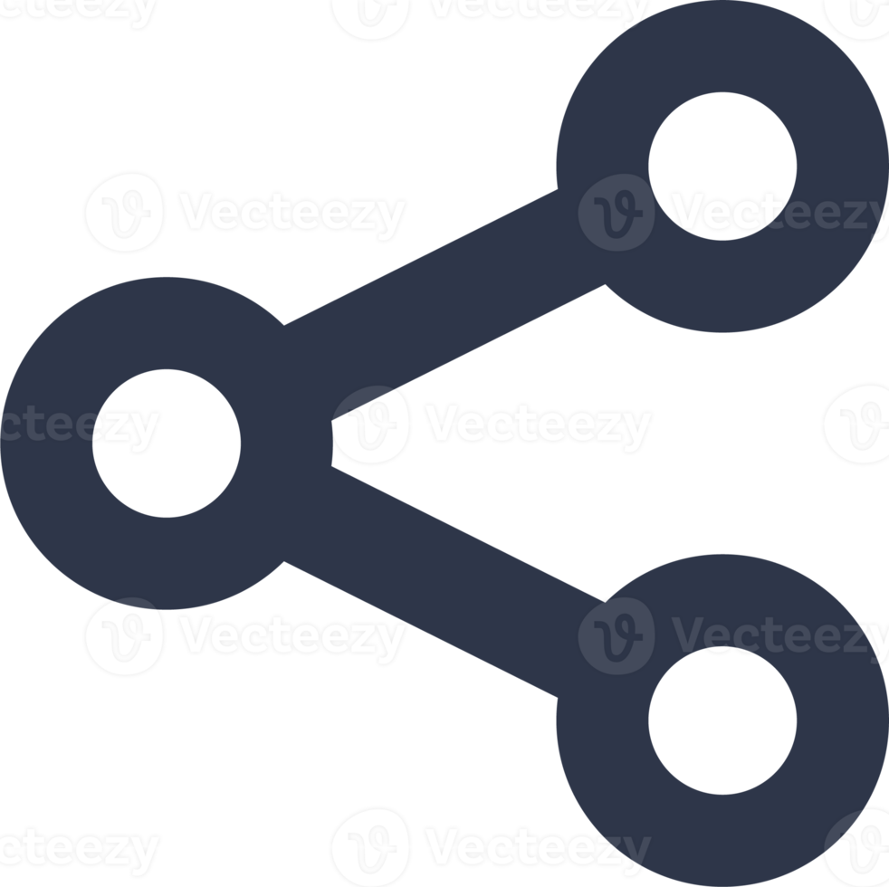 Share icons in black colors. sharing link signs illustration. png