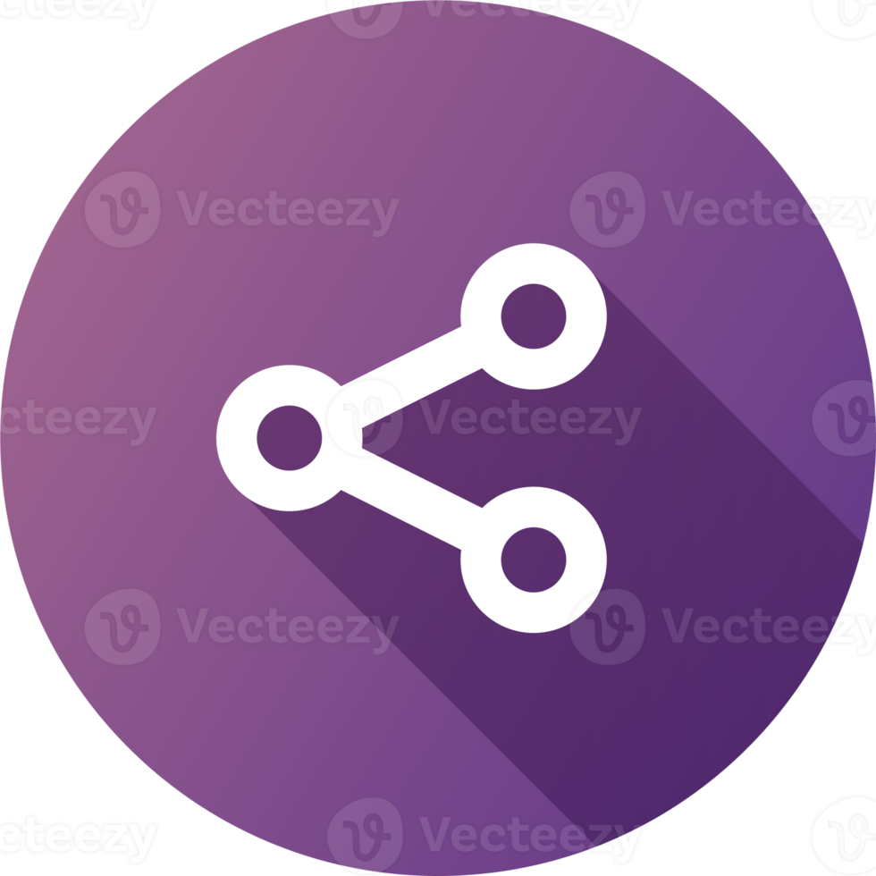 Share icons in flat design style. sharing link signs illustration. png