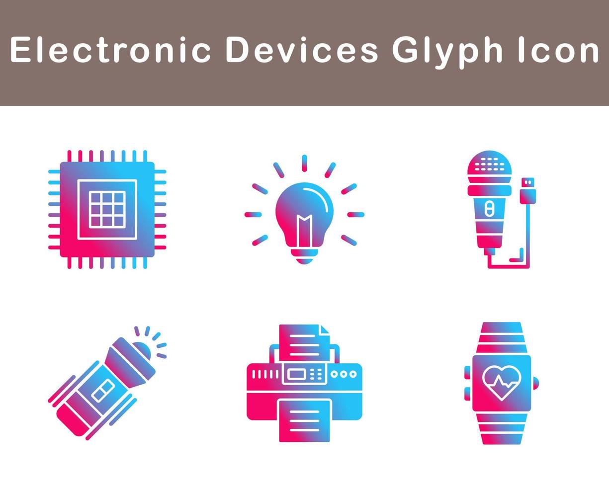 electrónico dispositivos vector icono conjunto