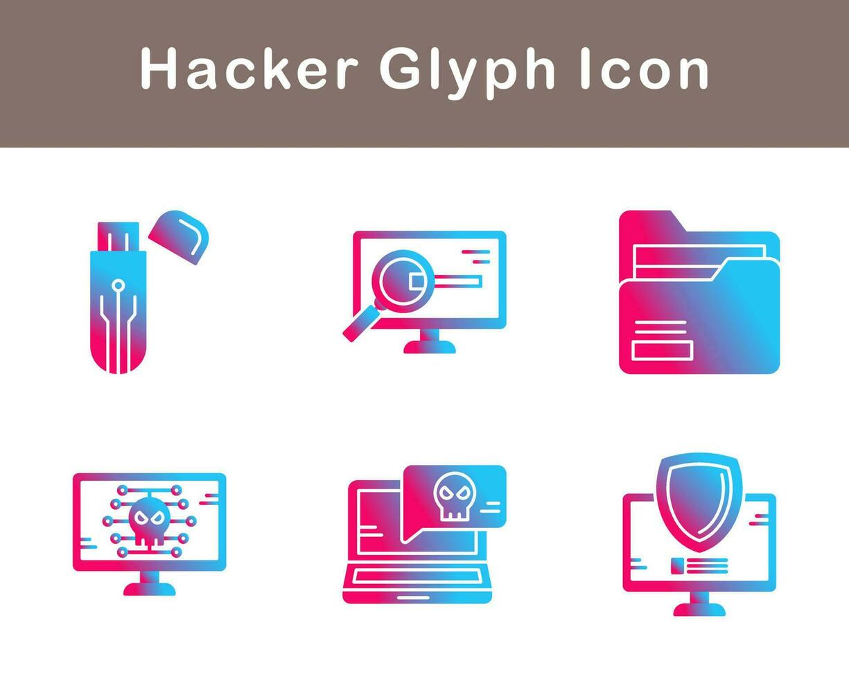 Hacker Vector Icon Set