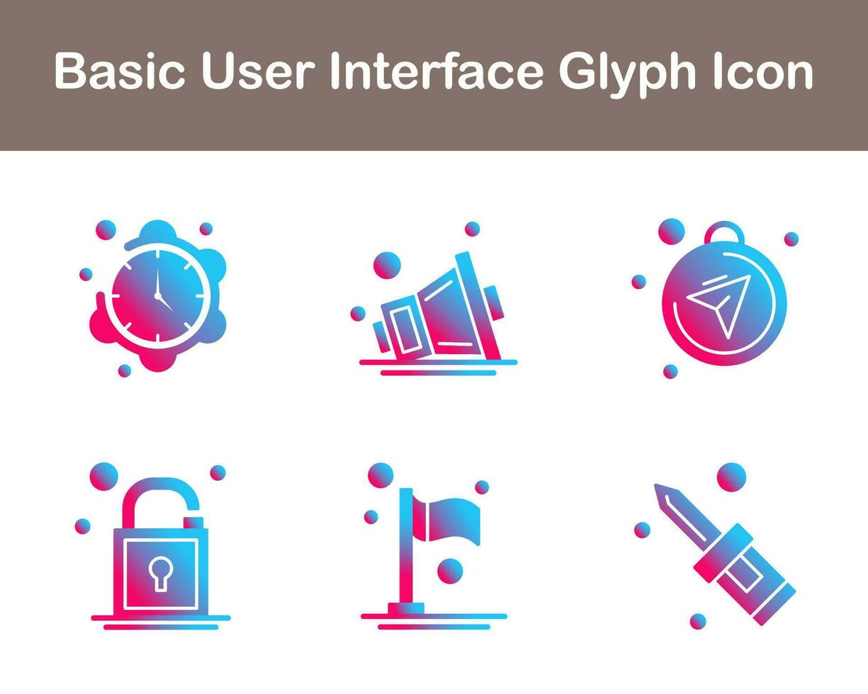 Basic User Interface Vector Icon Set