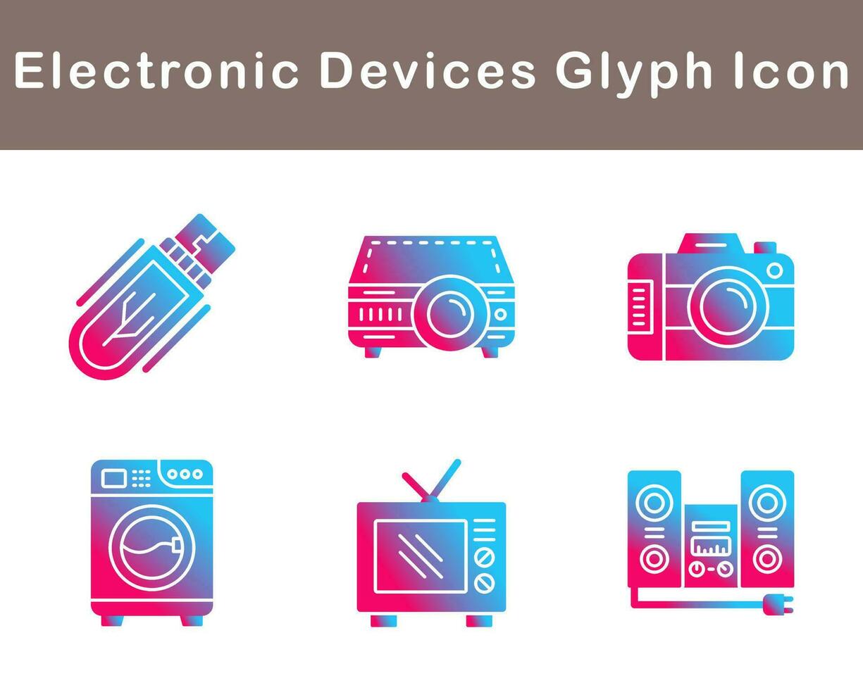 electrónico dispositivos vector icono conjunto