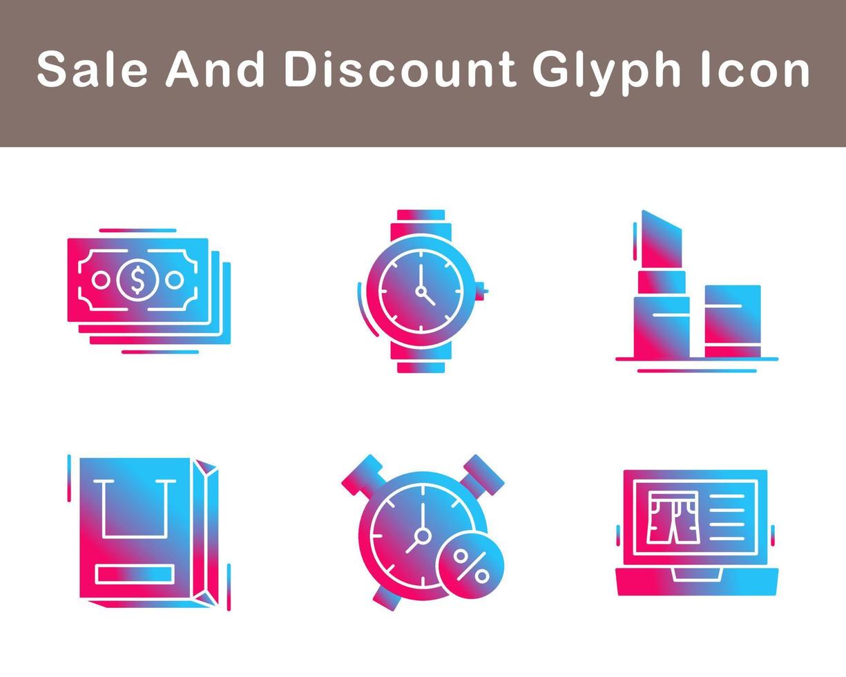 Sale And Discount Vector Icon Set