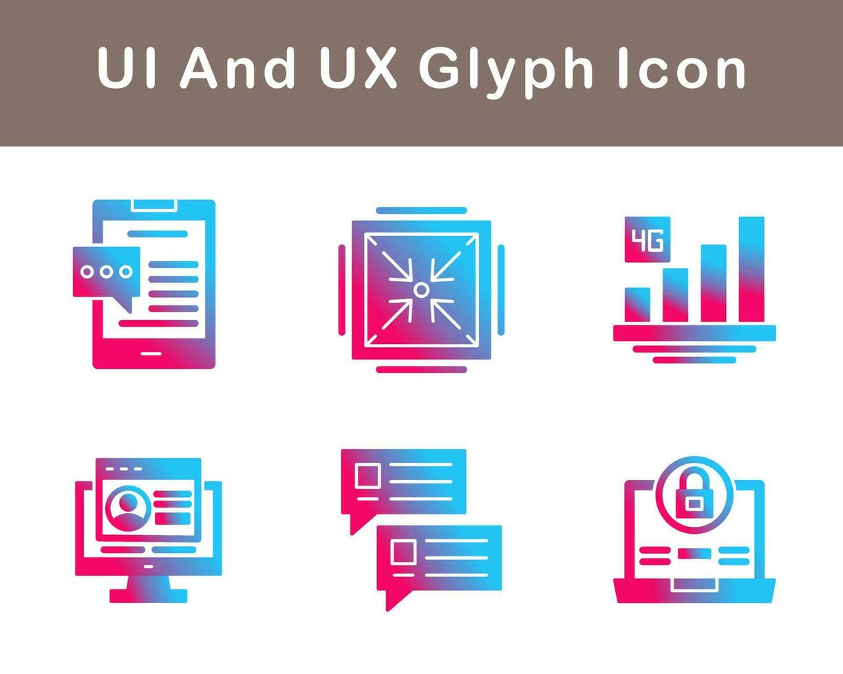 UI And UX Vector Icon Set