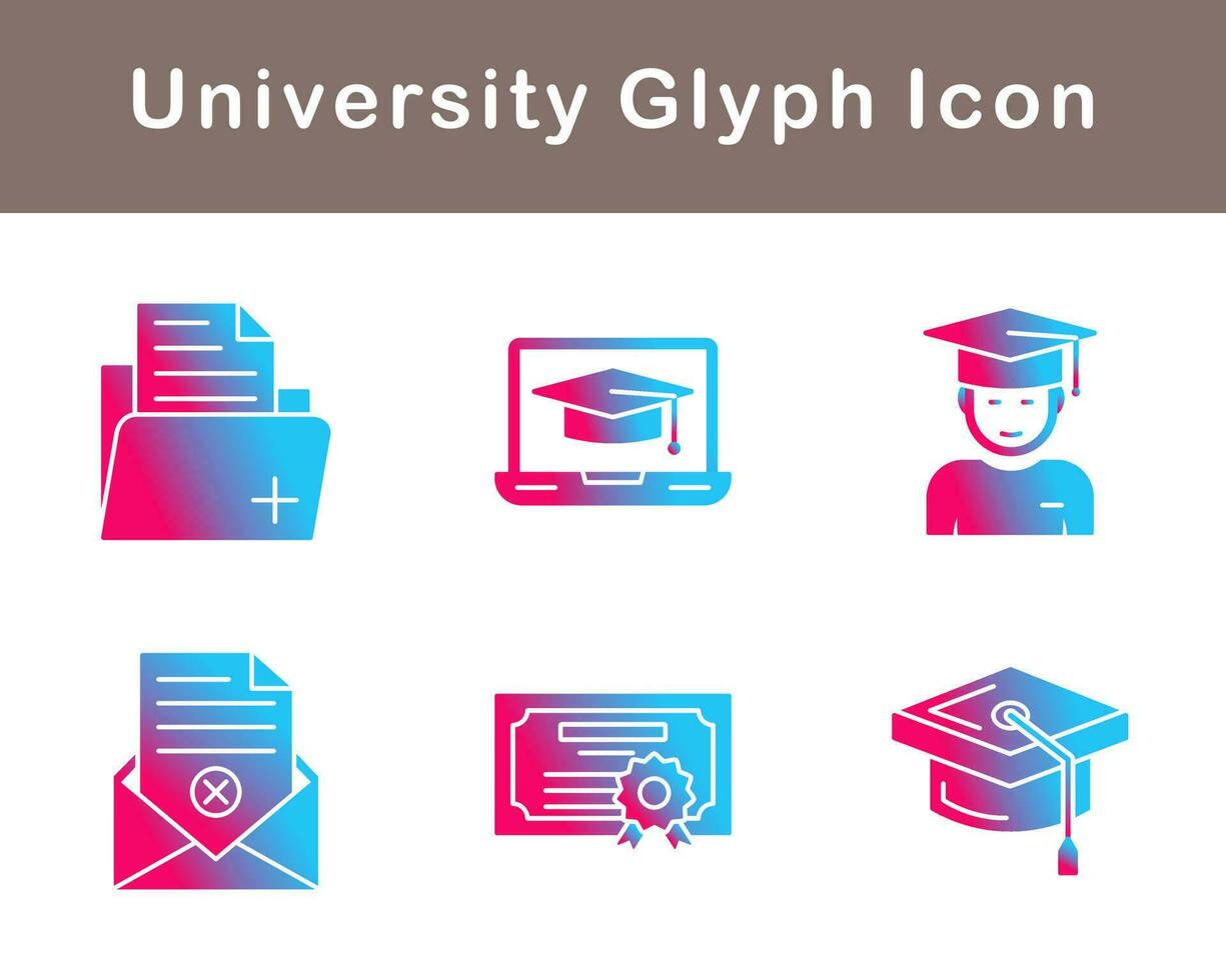 university Vector Icon Set