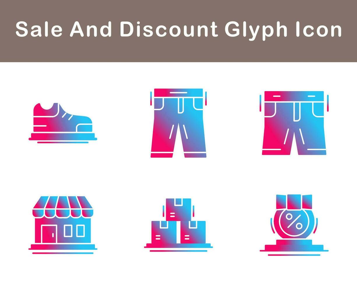 Sale And Discount Vector Icon Set
