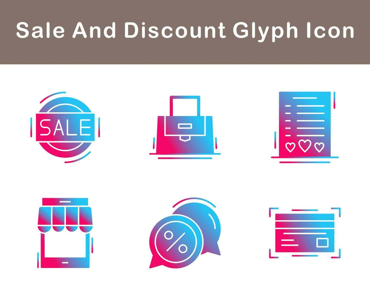 Sale And Discount Vector Icon Set