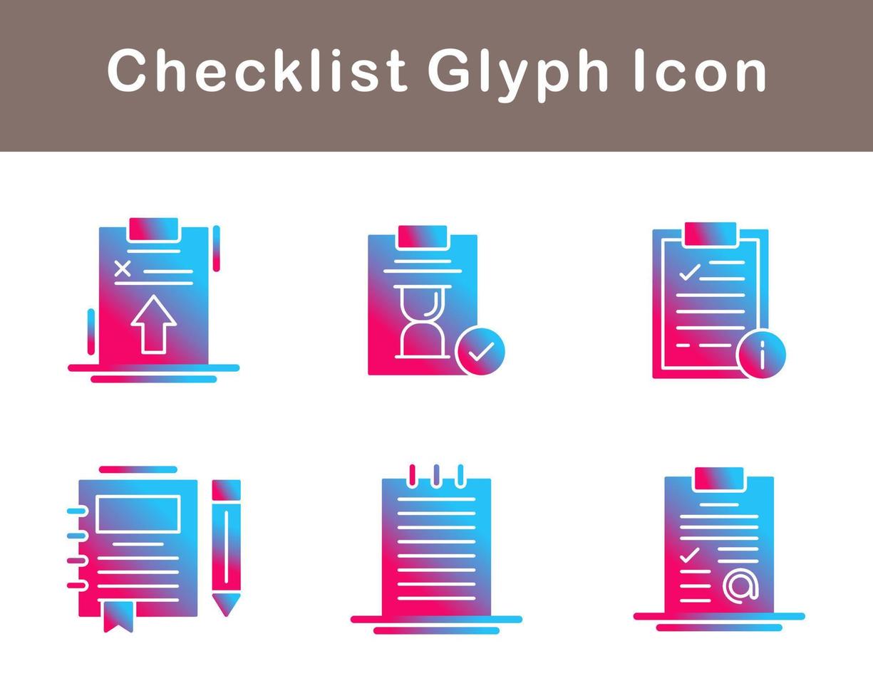 Checklist Vector Icon Set
