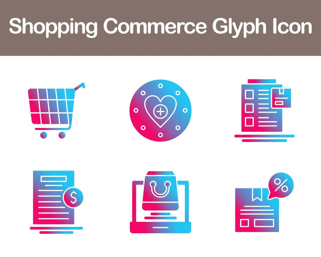 Shopping Commerce Vector Icon Set