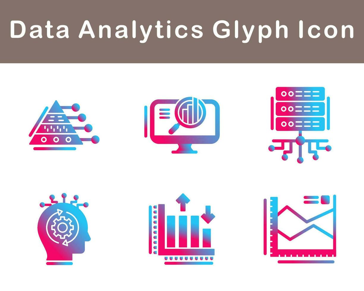 Data Analytics Vector Icon Set