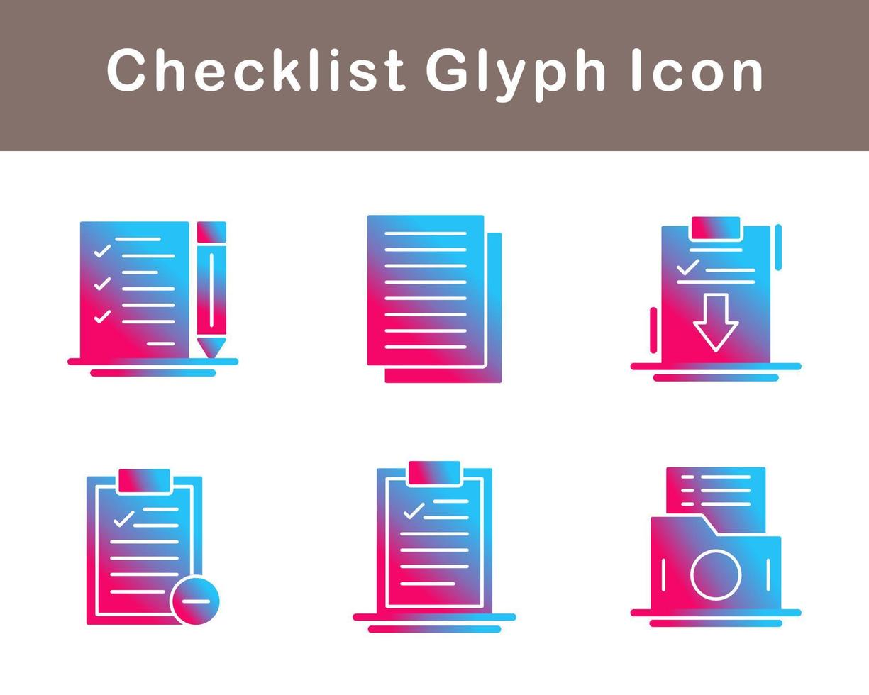 Checklist Vector Icon Set