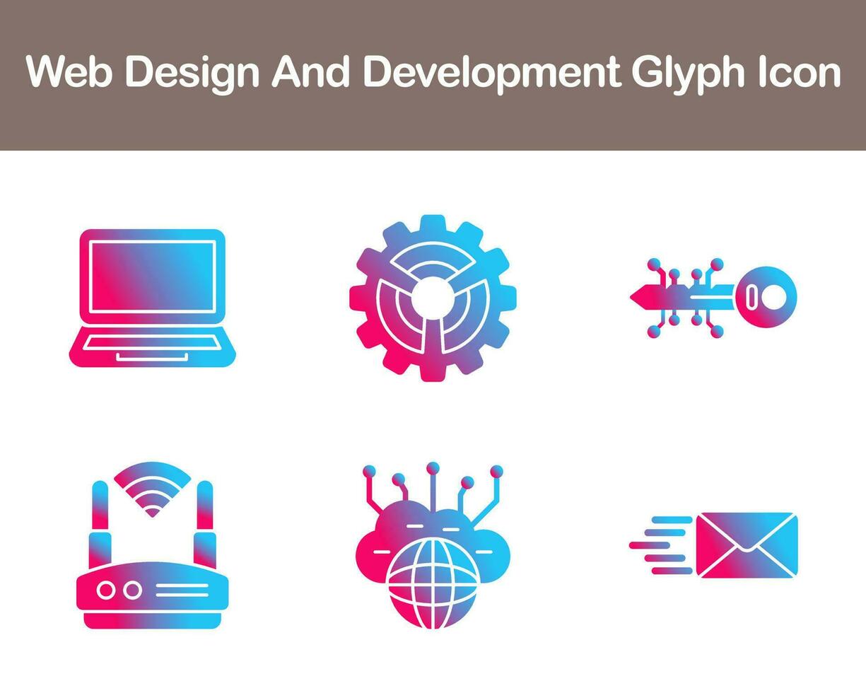 Web Design And Development Vector Icon Set