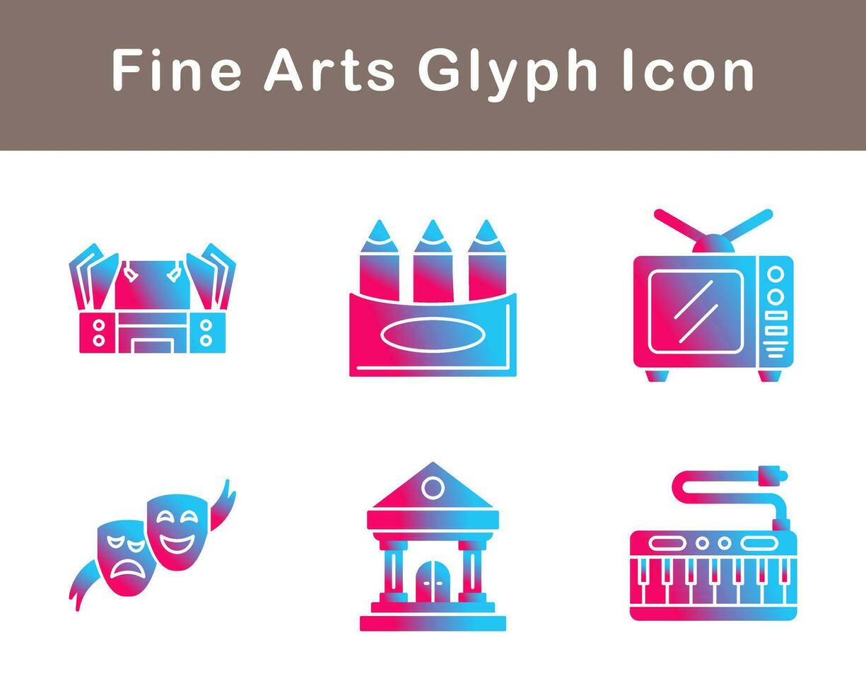 Fine Arts Vector Icon Set