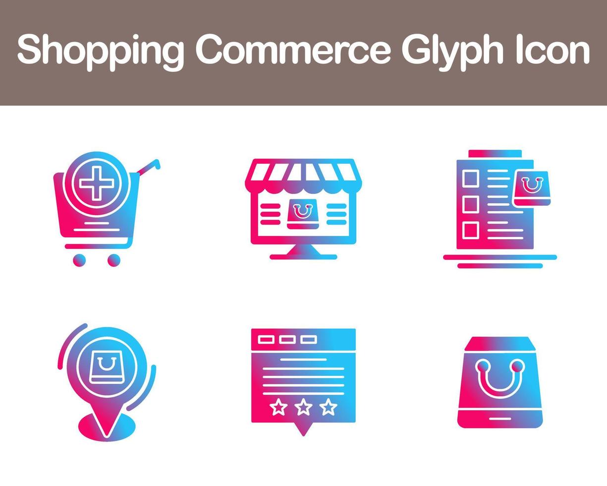 Shopping Commerce Vector Icon Set