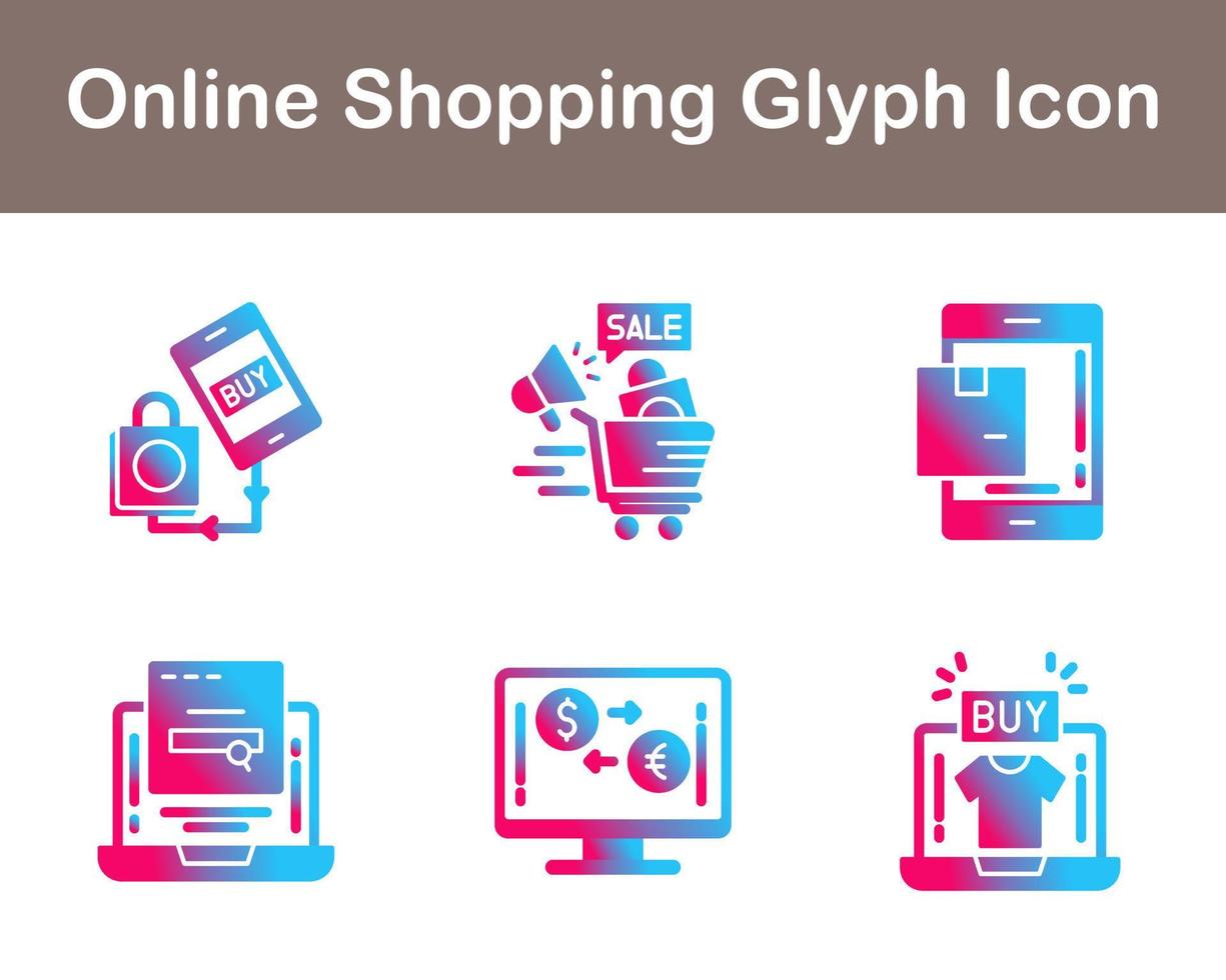 Online Shopping Vector Icon Set