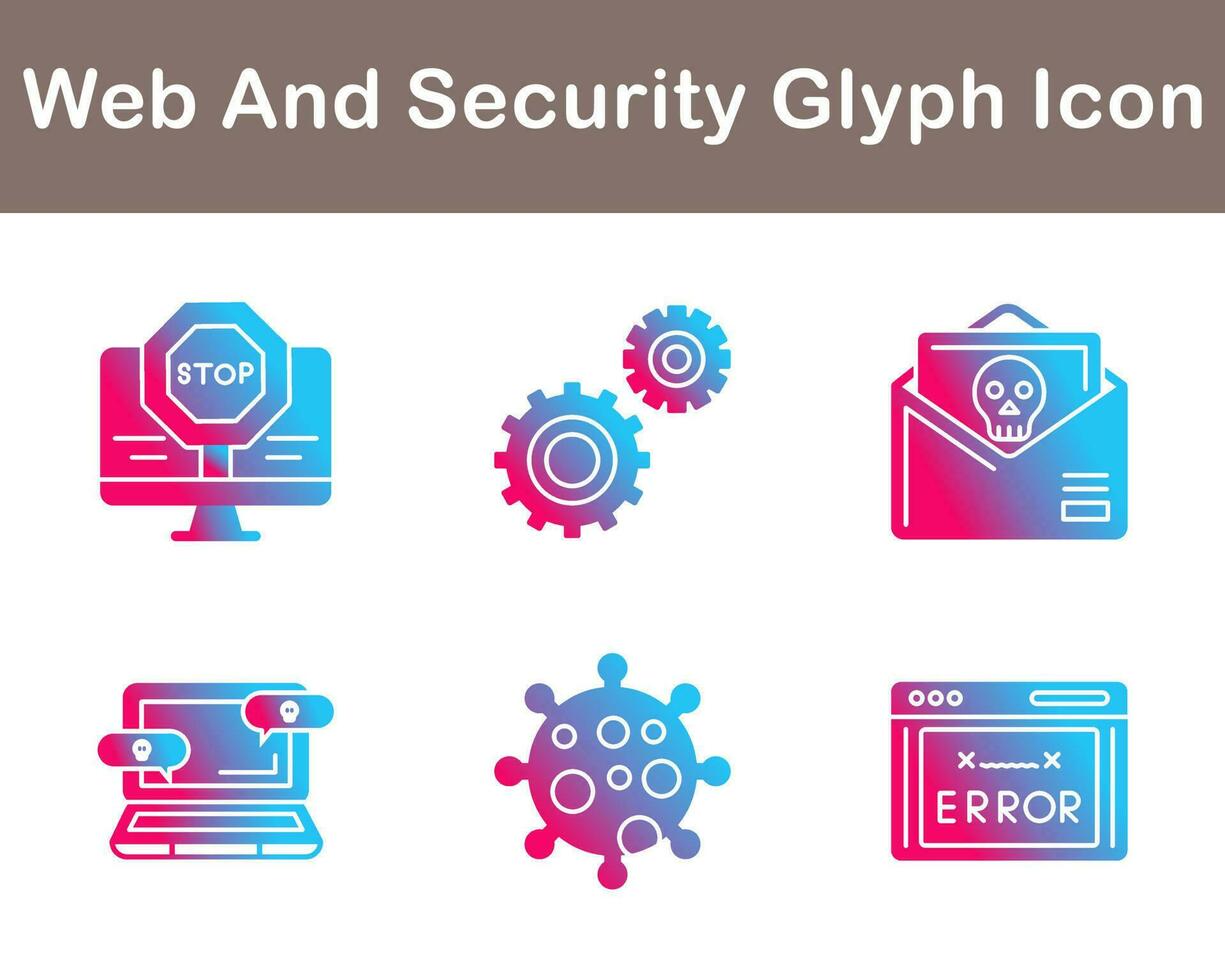 Web And Security Vector Icon Set