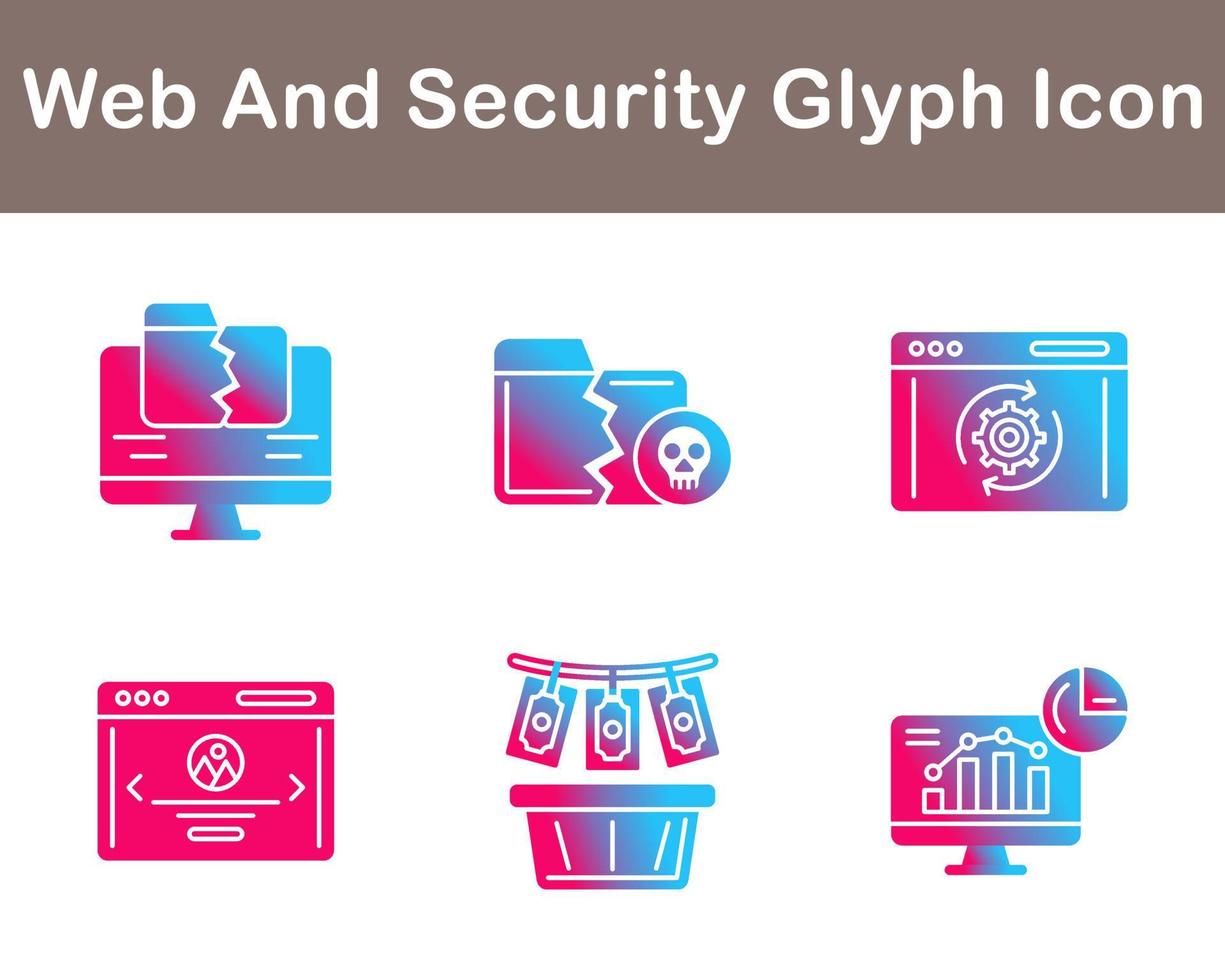 Web And Security Vector Icon Set