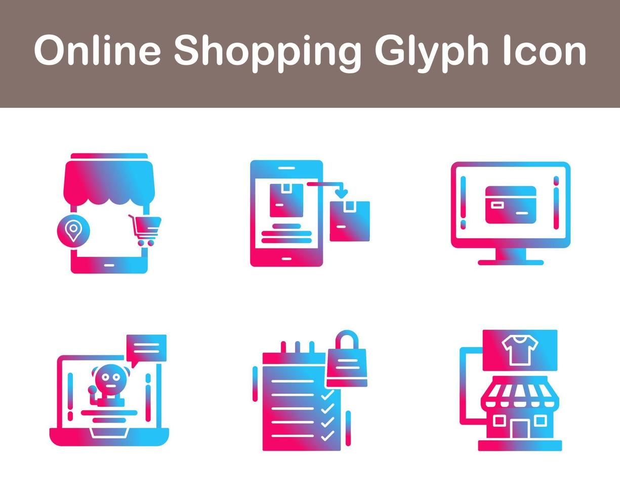 Online Shopping Vector Icon Set