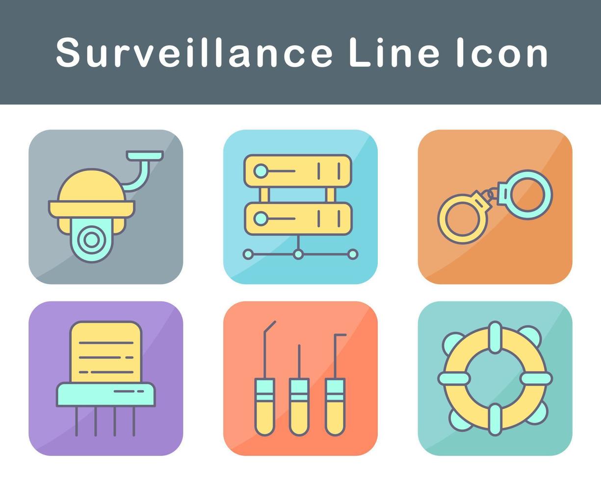 Surveillance Vector Icon Set